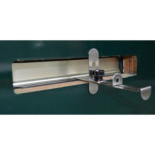 Briefklepbeveiliger RVS voor binnen- en buitendraaiend product photo