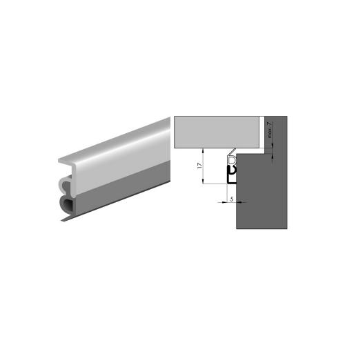 Tochtstrip opbouw 300cm kraalprofiel kunststof afdichting 6905AR product photo