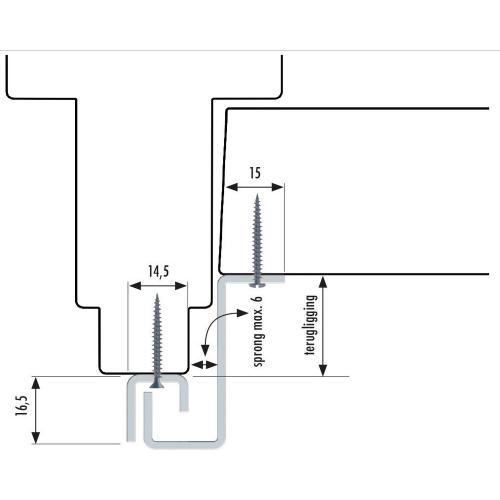 Secu anti-inbraakstrip buiten wit terugligging 13-15mm 2115mm product photo https://media.isero.nl/Isero-IseroNL-Site/images/L/315560_1.jpg L