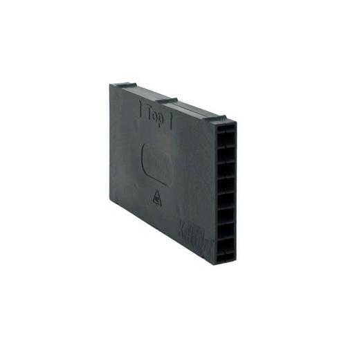 Stootvoegventilatierooster zwart product photo