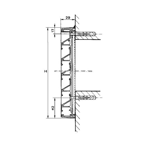 Rooster aluminium zwaar 225x225mm product photo