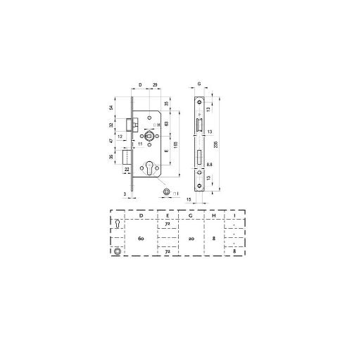 Centraalslot met dagschootblokk. 60mm RVS 20 afgerond Din Rs product photo https://media.isero.nl/Isero-IseroNL-Site/images/L/319756_1.jpg L