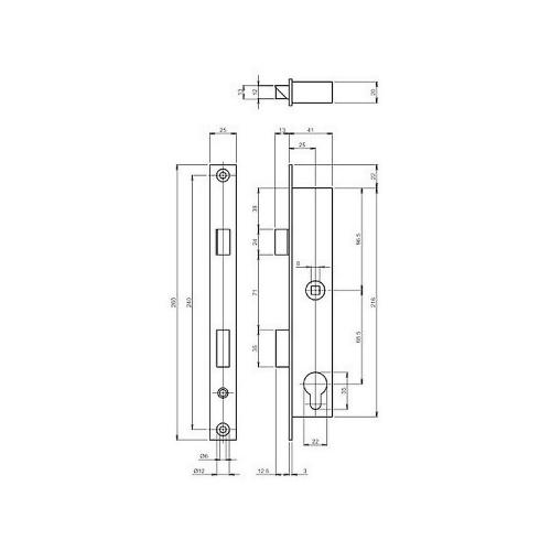 Smalslot keso din rechts product photo https://media.isero.nl/Isero-IseroNL-Site/images/L/320065_1.jpg L
