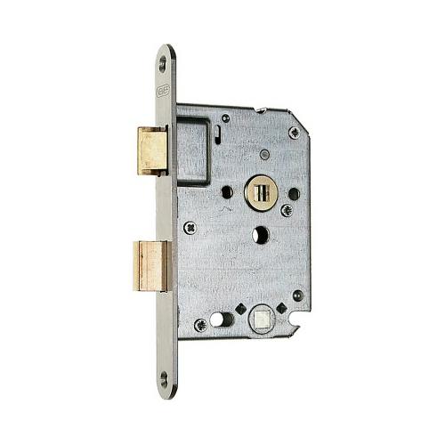 Nemef vrij- en bezetslot 63/8 - afgeronde RVS voorplaat 174x20mm - doornmaat 50mm - DIN links/rechts -1264/17 product photo
