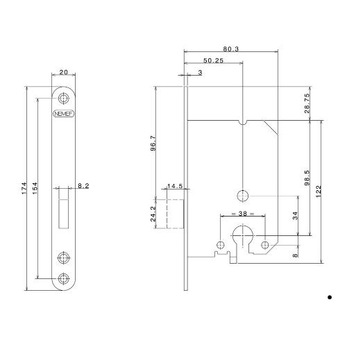 Kastslot RVS voorplaat pc55 product photo https://media.isero.nl/Isero-IseroNL-Site/images/L/320670_1.jpg L