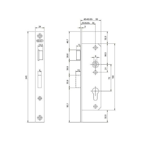 Smalslot dag en nacht 25mm din links product photo https://media.isero.nl/Isero-IseroNL-Site/images/L/320703_1.jpg L