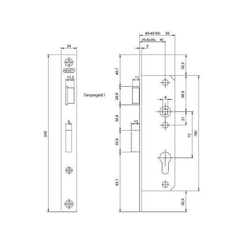 Smalslot dag en nacht 35mm din rechts product photo https://media.isero.nl/Isero-IseroNL-Site/images/L/320708_1.jpg L