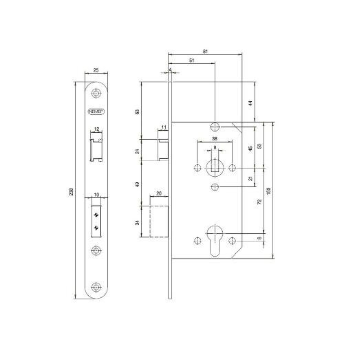 Nemef veiligheidsslot ronde voorplaat din links (per stuk) product photo https://media.isero.nl/Isero-IseroNL-Site/images/L/320801_1.jpg L