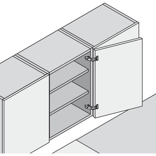 Meubel groothoekscharnier CLIP top 170° m/veer voor middenaa product photo https://media.isero.nl/Isero-IseroNL-Site/images/L/321182_2.jpg L