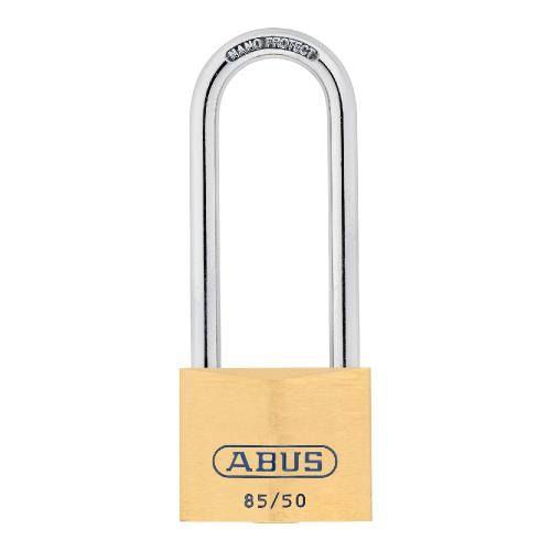 Hangslot messing hoge beugel 85/50HB80 50mm product photo