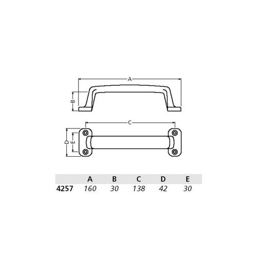 Handgreep aluminium 160mm (ROND) product photo https://media.isero.nl/Isero-IseroNL-Site/images/L/330147_1.jpg L