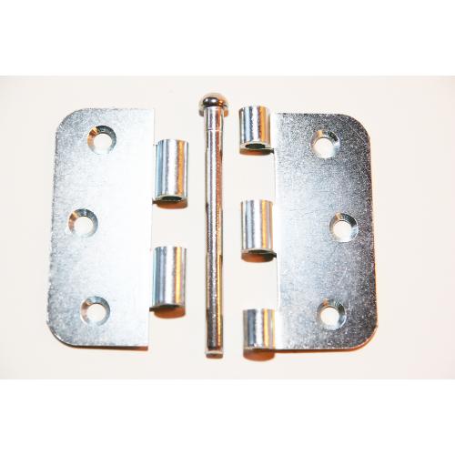 Scharnieren gegalv. 76x76x2.0mm afgerond ongemonteerd 50st product photo