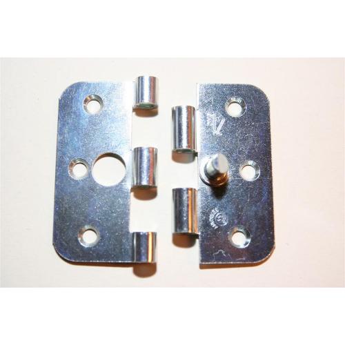 Scharnier ongelagerd gegalvaniseerd 76x76x2.0mm afgerond SKG** ongemonteerd 50st product photo