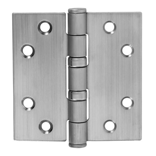 Noxxa kogellagerscharnier - rvs geborsteld - 89x89x2,5mm - rechte hoek - platkop product photo