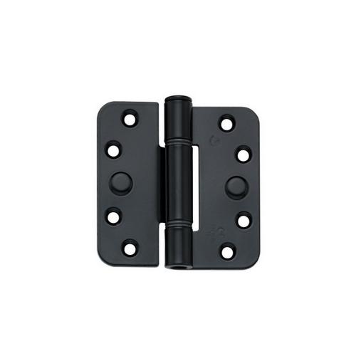 Allround scharnier zwart 89x89x3.0mm afgerond product photo