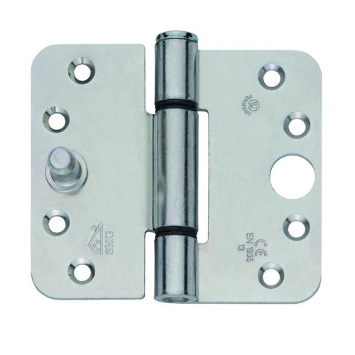 Glijlagerscharnier Allround RVS 89x102x3.0mm afgerond SKG*** product photo