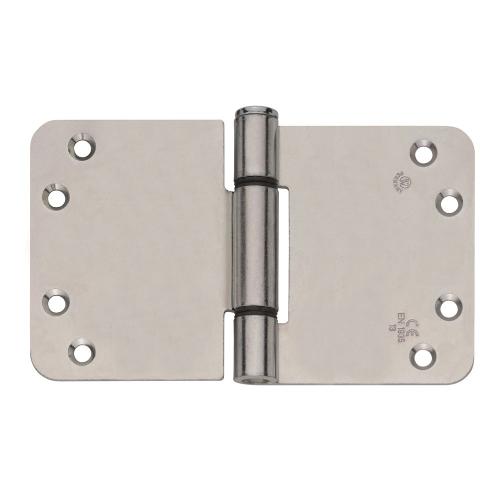 Glijlagerscharnier Allround RVS 89x152x3.0mm afgerond product photo