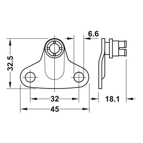 Bevestigingshoek voor klepbeslag Hoh 37mm product photo https://media.isero.nl/Isero-IseroNL-Site/images/L/353561_1.jpg L