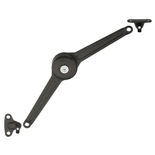 Klepbeslag zwart voor euroschroef product photo