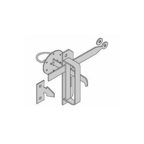 Wieringermeerklinkstel met plaatneus thermisch verzinkt 71411 product photo