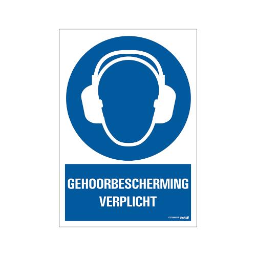 Bord Gehoorbescherming verplicht Combinatie 230x330mm product photo