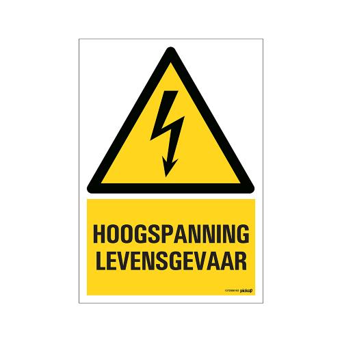 Bord Hoogspanning levensgevaar Combinatie 230x330mm product photo
