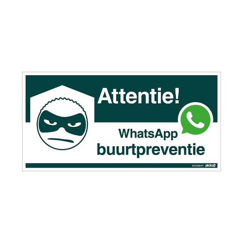 Bord WhatsApp Buurtpreventie 300x150mm product photo