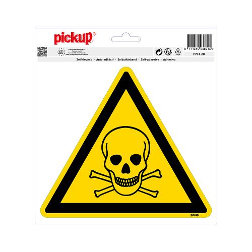 Sticker Giftige stoffen 200 mm driehoek product photo