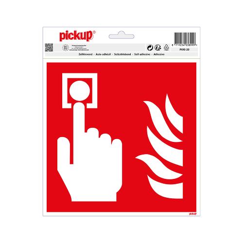 Sticker Plaats brandmelder 200x200 mm product photo