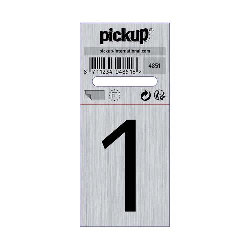 Bord Alulook Cijfer 1 44x60 mm zelfklevend product photo