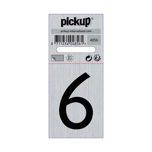 Bord Alulook Cijfer 6 44x60 mm zelfklevend product photo