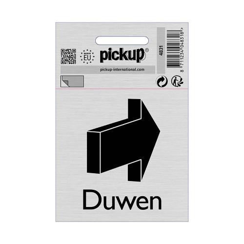 Bord Alulook Duwen 80x80 mm zelfklevend product photo