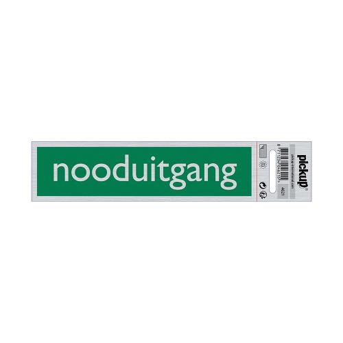 Bord Alulook Nooduitgang 165x44 mm zelfklevend product photo