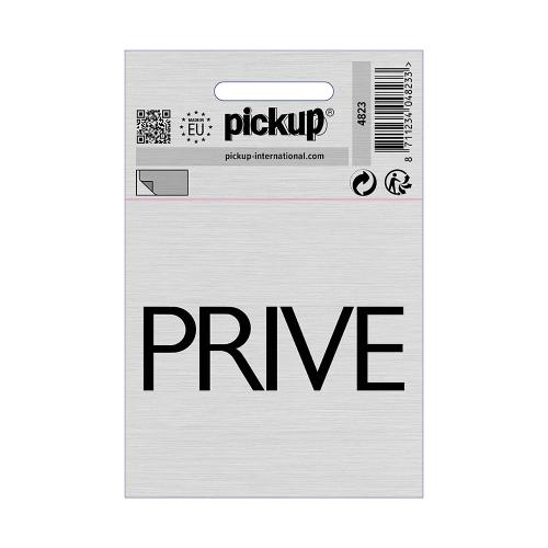 Bord Alulook Prive 80x80 mm zelfklevend product photo