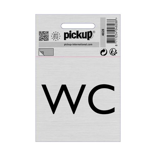 Bord Alulook WC 80x80 mm zelfklevend product photo