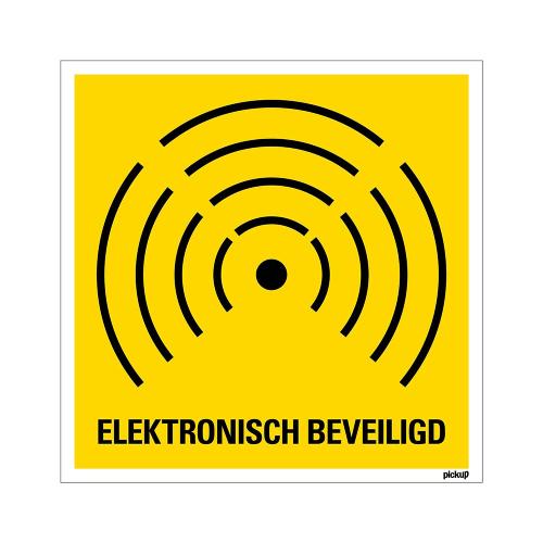 Sticker Elektronisch beveiligd 150x150 mm product photo