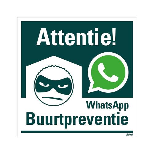 Sticker Whatsapp buurtpreventie 150x150 mm product photo