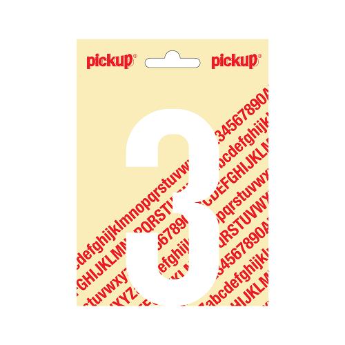 Plakcijfer Nobel 120mm wit 3 120mm product photo