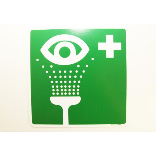 Pictogram Oogdouche 200x200mm pp groen/wit product photo