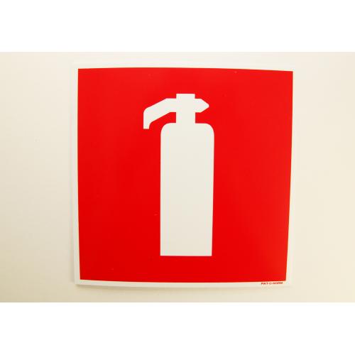 Pictogram brandblusser kunststof bord vierkant 200x200mm product photo
