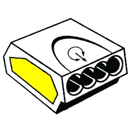 Insteeklasklem transp. 4-polig 0.75-2.5mm LK2.5-4V-TR product photo