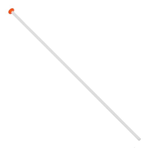 Vlaggenstok hout wit met oranje knop 2000x30mm product photo