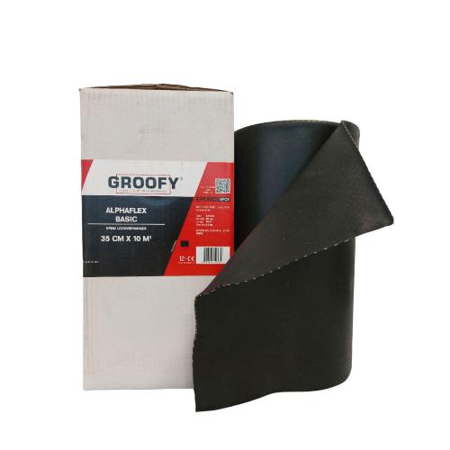 Loodvervanger zwart op epdm basis ( Basic = glad ) 35cm x 10m product photo