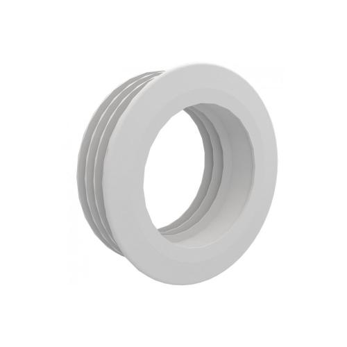 Closetverbinder Wisa 101 rubber wit voor valpijp 44x55mm product photo