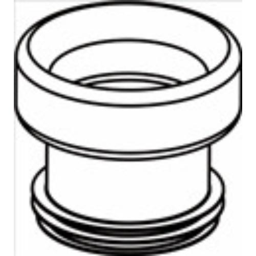 Closetafvoermanchet kunststof wit 100-110x117mm product photo