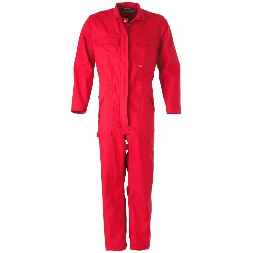 Overall met drukknopen vlamvertragend rood 62 product photo