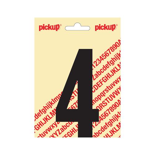 Plakcijfer Nobel 120mm zwart 4 product photo