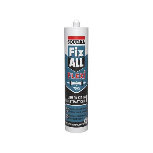 Soudal lijm- afdichtingskitwit 290ml Fix ALL Flexi product photo