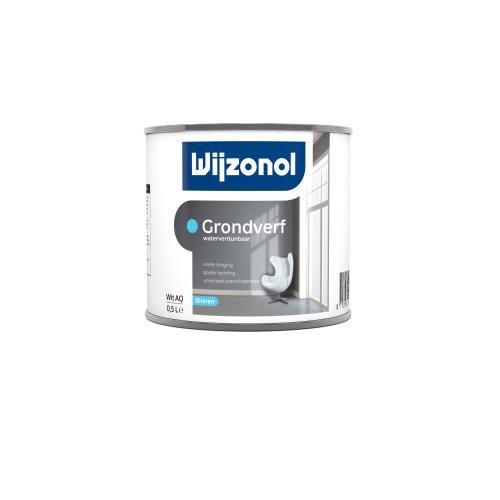 Grondverf waterbasis voor binnen wit 0.5l product photo