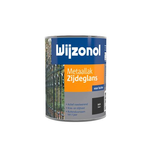 Metaallak zijdeglans kleur 9450 zwart 0.75l product photo